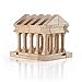 Guidecraft Tabletop Building Blocks - Greek Themed Columns and Blocks Set; Wooden Toy and Storage Bag For Toddler STEM Education