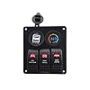 IZTOSSS-Red-led-3-gang-DC12V24V-Red-switch-panel-with-led-power-socket-42A-dual-USB-voltmeter-and-wiring-kits IZTOSSS-Red-led-3-gang-DC12V24V-Red-switch-panel-with-led-power-socket-42A-dual-USB-voltmeter-and-wiring-kits