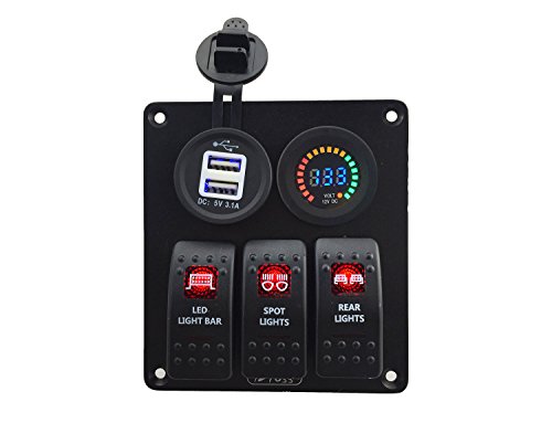 IZTOSSS-Red-led-3-gang-DC12V24V-Red-switch-panel-with-led-power-socket-42A-dual-USB-voltmeter-and-wiring-kits IZTOSSS-Red-led-3-gang-DC12V24V-Red-switch-panel-with-led-power-socket-42A-dual-USB-voltmeter-and-wiring-kits