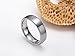 Greenpod 6mm Tungsten Carbide Wedding Band Promise Rings Domed Round Brushed Comfort Fit Size 9