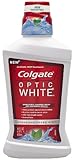Colgate Optic White Mouthwash Sparkling, Fresh Mint, 16 Fluid Ounce