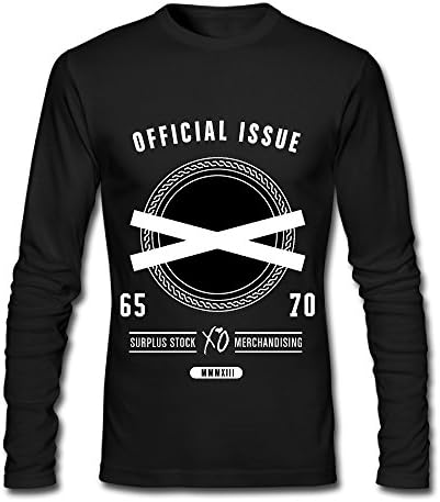 JJTD Men's Official Issue Xo The Weeknd Long Sleeve T-Shirt Black US Size M