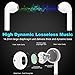 Wireless Earbuds Bluetooth Earphone, Sweatproof Sport Earbuds with Microphone Function Headphones, Compatible for System Applicable Support All Android Smartphones [White]thumb 2