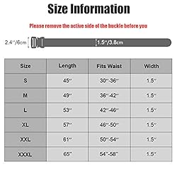 FAIRWIN Tactical Belt,Duty Belt, Web Belt, 1.5 Inch