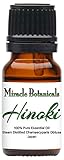 Miracle Botanicals Hinoki Essential Oil - 100% Pure Chamaecyparis Obtuse - 10ml or 30ml Sizes - Therapeutic Grade - 10ml