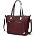 YNIQUE Women Top Handle Handbags Satchel Purse Tote Bag Shoulder Bag, Burgundy, Medium