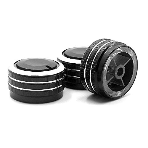 Ecloud Shop Pack of 3 Control Knobs Dials Heater A/C or Fan For Toyota Tacoma & VIOS(2002-2006) Vela Vitz YARI -Replacement Air Conditioning Heat Control Switch Knob Button (Ungraded, Black) - Thumbnail 6