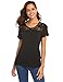 SUNAELIA Women T-Shirts Cotton Tee Basic Short Sleeve Loose Casual Shirt Fitting Tunic Tops