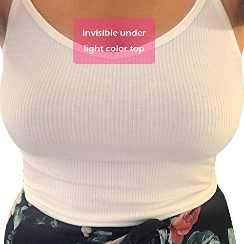 MIILYE Invisible Adhesive Silicone Nipple Pasties Concealer in Dome Shape with Ultrathin Edge for Cup A to D, Nude Color, Small Size 8cm/ 3in