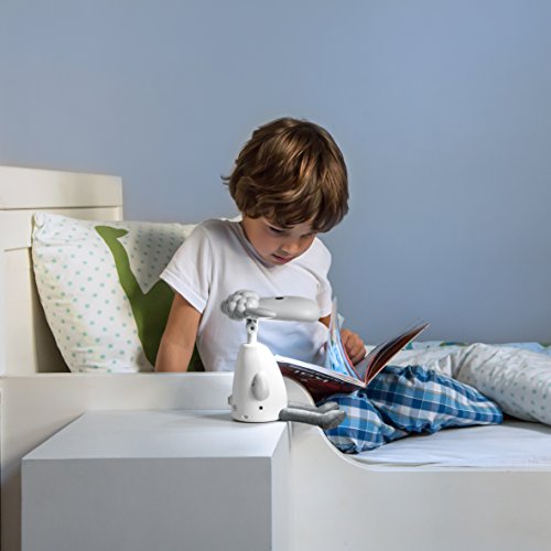Zazu Kids Fin Portable Reading and Nightlight, Grey