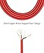 Abloom Lightning Cable Nylon Braided Charging Cable USB Cord for iphone 6s,6s plus,6plus,6,5s 5c 5,iPad Mini, Air,iPad5,iPod 7on iOS9 - 10 Feet - Red