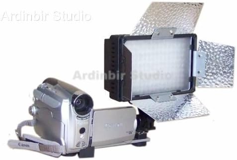 Pro Continuous Video LED Light with Barndoor for Canon Vixia Xh-a1, A1s, G1, Xl-1s, Xl1, Xl2, Xl-h1, Gl2, Gl1, Xm2, Xm1, Fs300, Fs200, Fs100, Fs10, Fs22, Fs11, Fs21, Dc20, Dc50, Dc40, Dc22