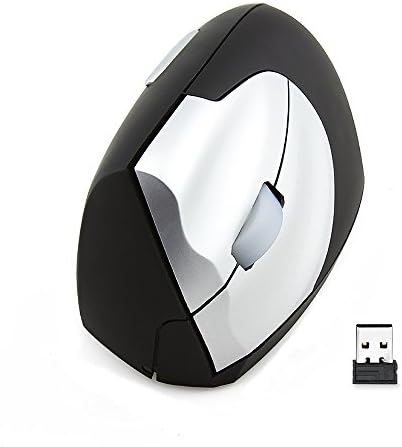 Wireless Vertical Mouse,BOOMER VIVI 2.4G Wireless Vertical Ergonomic Optical Mice, Adjustable Sensitivity 800/1200/1600DPI,Automatic Sleep Function for PC, Laptop, Computer,Macbook