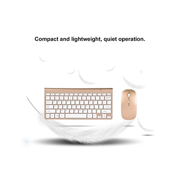 Junluck-Ultra-Slim-Wireless-Keyboard-and-Mouse-Combo-24Ghz-Gaming-Keyboard-and-Mouse-Kit-Compact-Computer-Keyboard-with-USB-Receiver-for-PC-Gamers-Laptop-Desktop-Plug-and-Play-WaterproofGold Junluck Ultra-Slim Wireless Keyboard and Mouse Combo 2.4Ghz Gaming Keyboard and Mouse Kit Compact Computer Keyboard with…