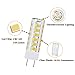 DiCUNO G8 LED Bulb, Dimmable 6W Warm White 3000K, 110V Xenon 60w Halogen Replacement, Under Cabinet Counter Light, 6Pcs, Note: Must Check Size Before Purchase(See Picture 2 & 3)
