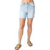 Judy Blue High Waist Light Wash Cut Off Hem Shorts