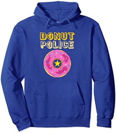 Unisex Donut Police - Funny Doughnut Unisex Hoodie Small Royal Blue