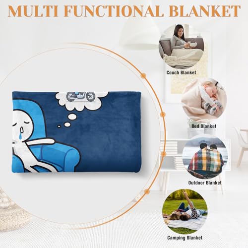 PRSTENLY Dad Gifts, 60 * 50in Fleece Blanket, Presents for Father from Daughter Son on Fathers Day Birthday Christmas Xmas