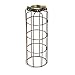 Rustic State Industrial Design Elongated Metal Wire Cage Lamp Guard by Artifact Design for DIY Wall Lighting Oil Rubbed Finish