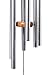 Brooklyn Basix Freedom Chime for Patio, Garden, Terrace and Balcony - Beautiful Outdoor Decor - Easy to Install Wind Chimes - Durable and Hand Tuned (Natural/Matte Silver, Medium 29
