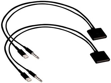 Jewoloo  30-Pin Adapter, 8-Pin to 30-Pin Charge &amp; Sync Cable Adapter Converter for Apple iPhone 7, 7 Plus, 6S, 6S Plug, 5S, 5C, iPad,Support Audio (Black)