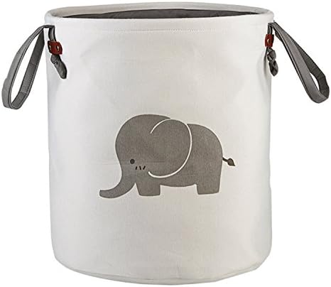 Storage Baskets, Collapsible &amp; Convenient Laundry Bin / laundry Basket / Laundry Hamper / Storage Solution for Office, Bedroom, Clothes, Toys - Super Cute Yellow Cat (Super Cute Elephant)