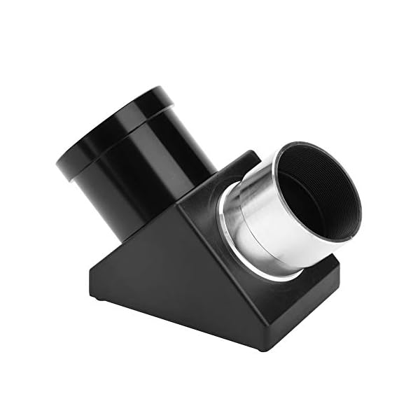 Astronomie Teleskop Prisma Spiegel Okular Adapter,90° Ansicht,Metallkörper Positiver Plane Spiegel Diagonal Adapter für…