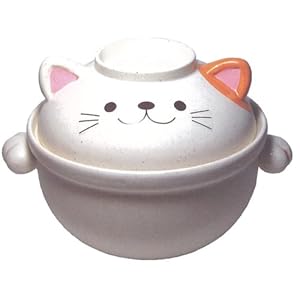 常滑焼 ねこの土鍋 6号