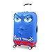 Qunsia Cute 3D Luggage Cover Protector Washable Anti-scratch Suitcase Cover for 18-32 Inch (Don't Touch, L(27