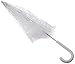 Homeford White Lace Parasol Bridal Umbrella, 26-inch Diameter, 23-inch Length