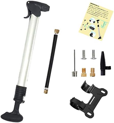 全バルブ対応 自転車 空気入れ Ycaden 21最新くうきいれ 携帯ポンプ ミニエアポンプ 米式 仏式 英式 ロードバイク クロスバイク コンパクト 収納便利 ボール 浮き輪 風船など適用 日本語説明書付き