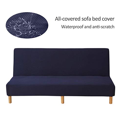 Waterproof Sofa Cover Sofa Bed Cover Folding Armless Sofa Cover Couch Slipcover Furniture Protector Cover Couch Bed Futon Cover Washable