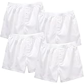 Stafford 4 Pack Woven Cotton Boxers (XX-Large, White)