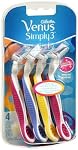 Gillette venus simplypink disposable razor 4 count (047400315358)