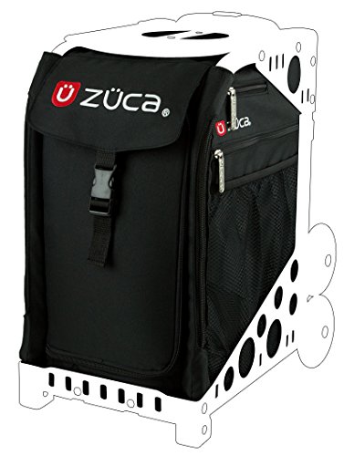 Zuca SIBO032 Sport Insert Bag Obsidian Black Logo Embroidery in Red White 89055900032