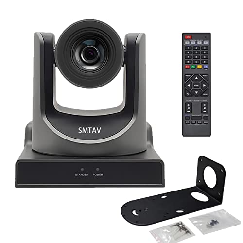 Tenveo Telecamera PTZ NDI Zoom Ottico 20X Digitale 8X SDI/HDMI/USB3.0/LAN PoE Telecamera IP per Streaming Live 1080P 60FPS Tracciamento Automatico AI per Chiesa Grandi Eventi Skype Zoom YouTube OBS