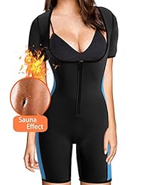 BRABIC Traje de neopreno para mujer con mangas para pérdida de peso