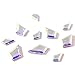 Swarovski 2771 Kite Flatbacks Crystals Nail Art Rhinestones, Mixed Size (12.9x8.3mm and 8.6x5.6mm) Crystal AB- 10 Pieces