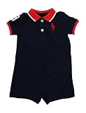 RALPH LAUREN Baby Boys Mesh Polo Shortalls Onesie Outfit Big Pony