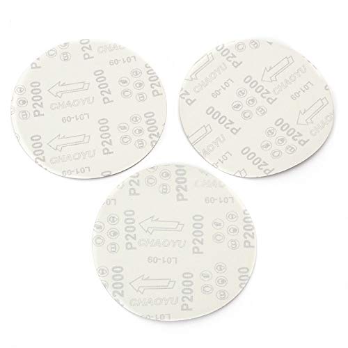 6 Gb - 10pcs Sanding Disc 6'' 2000 Grit Hook and Loop Autobody Sanding Discs Polishing Pad Sanderpaper