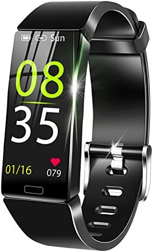 【2020最新版】 スマートウォッチ カラースクリーン IP68防水 活動量計 心拍計 歩数計 腕時計 スマートブレスレット smart watch 睡眠モニター 消費カロリー 長座注意 遠隔撮影 GPS運動記録 Line/着信/SMS通知 レディース メンズ 日本語説明書 iPhone/Android対応 (ブラック)