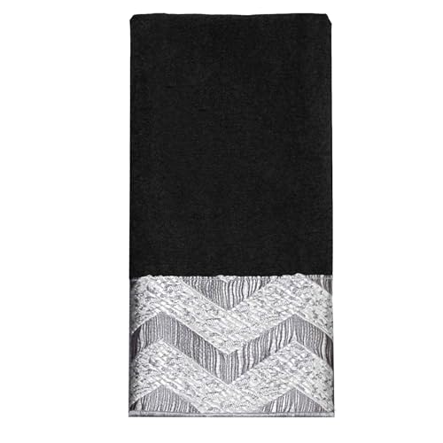 Avanti Linens - Fingertip Towel, Soft & Absorbent Cotton (Chevron Galaxy Collec…