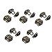 Uxcell a14082700ux0037 Antique Wood Box Latch Set Case Hasp Lock 27 mm Long Bronze Tone (Pack of 10)