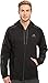 adidas Men's Essentials Fleece Full Zip Hoodie, Black/Black, Small