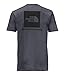 The North Face Men's S & S Red Box Tee - TNF Medium Grey Heather & TNF Black - L
