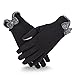 Vbiger Womens Winter Gloves Touch Screen Gloves Thick Warm Windproof Mittens (Black2)
