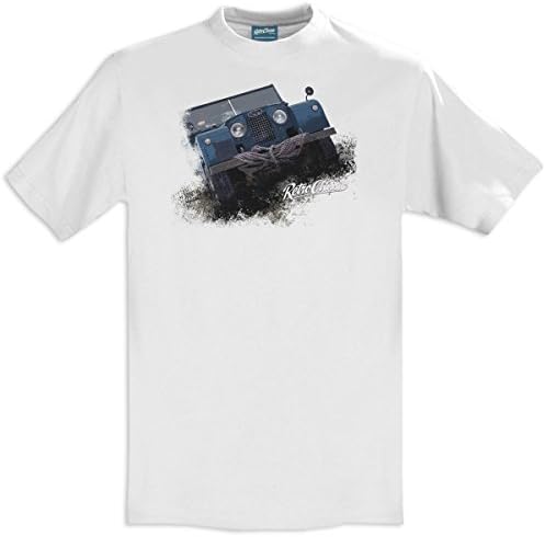 RetroClassic Mens 1948 Land Rover Series 1 Crew Neck T-Shirt