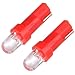 cciyu T5 37 74 Wedge SMD Led Bulbs Instrument Cluster Light Panel Gauge Light with Sockets,10Pack