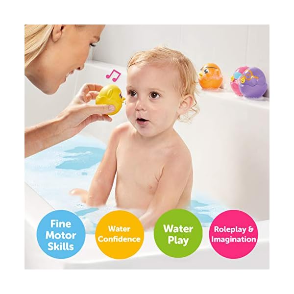 TOMY-Games-E72818C-Hide-Squeak-Bath-Squirters-Toomies-Eggs-Multicoloured TOMY Games E72818C Hide & Squeak Bath Squirters Toomies Eggs, Multicoloured