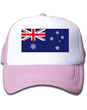 New Zealand Flag Youth Toddler Mesh Hats Boys and Girl Baseball Trucker Cap